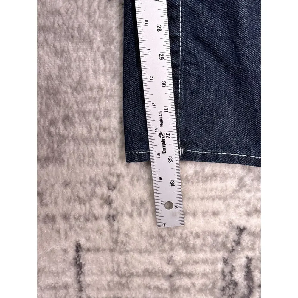 New True Religion Jeans 33 x 33 Mens Ricky Flap Pocket Relaxed Straight Fit